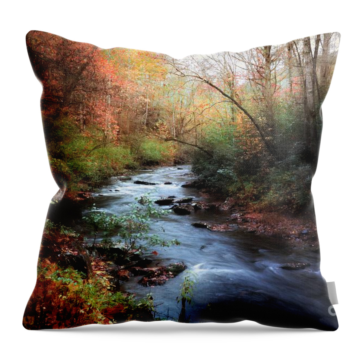River Throw Pillow featuring the photograph Tellico Lullabye by Rick Lipscomb