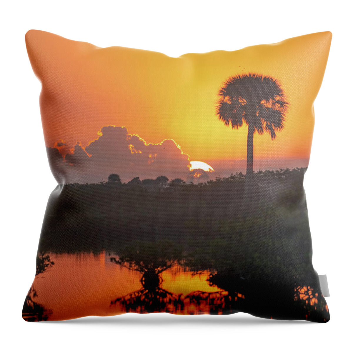 Sunrise Throw Pillow featuring the photograph Tequila Sunrise by Bradford Martin