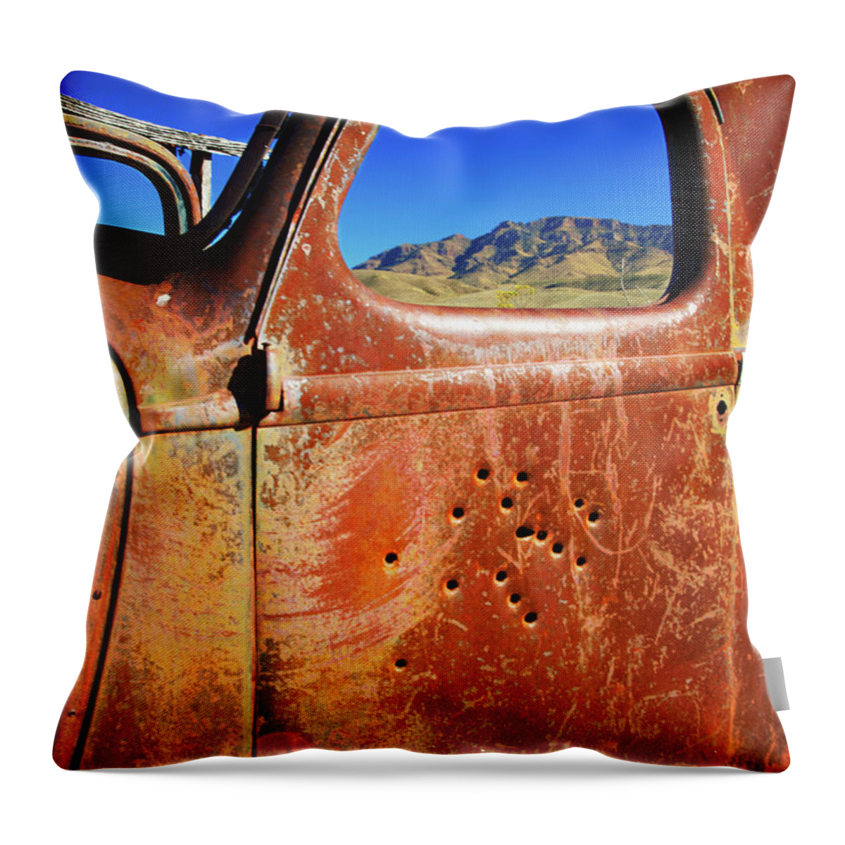 Texas Throw Pillow featuring the photograph Texas Chihuahuan Desert by David Little-Smith