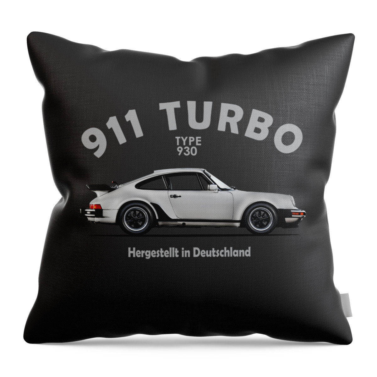 Porsche 911 Turbo Throw Pillow featuring the photograph The 911 Turbo 1984 by Mark Rogan