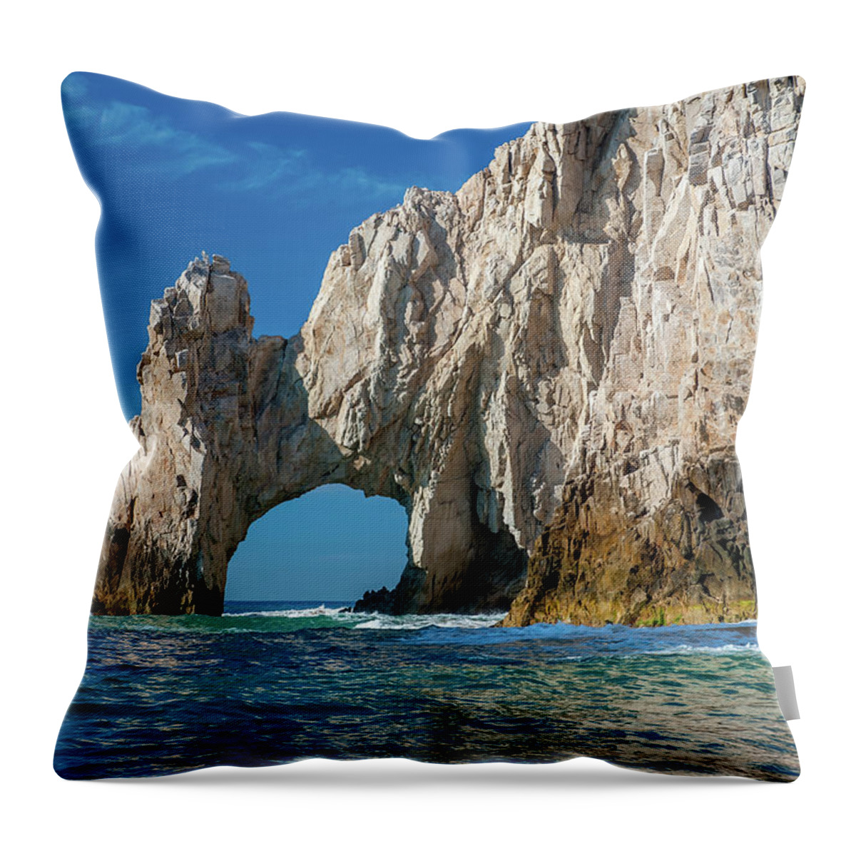 Los Cabos Throw Pillow featuring the photograph The Arch Cabo San Lucas by Sebastian Musial