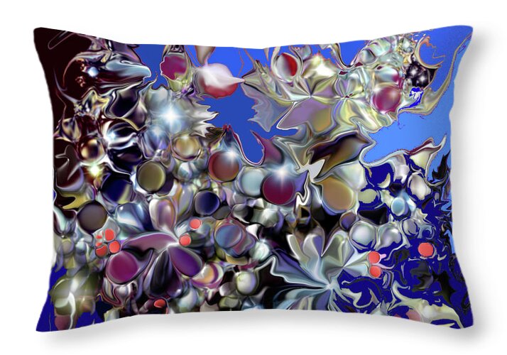 Digital Throw Pillow featuring the digital art The Boot by Loxi Sibley