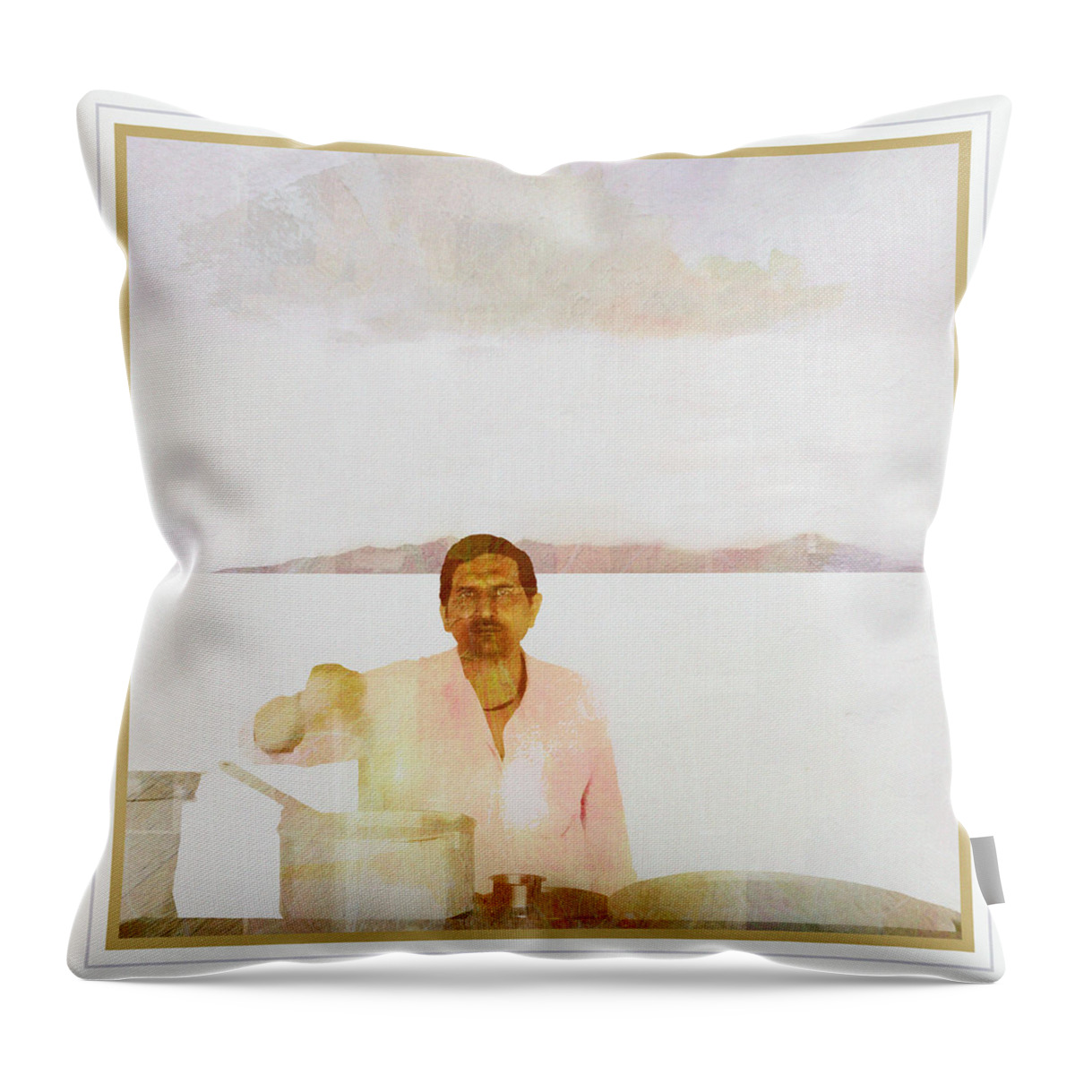 Photography Throw Pillow featuring the photograph The Chai Vendor by Craig Boehman
