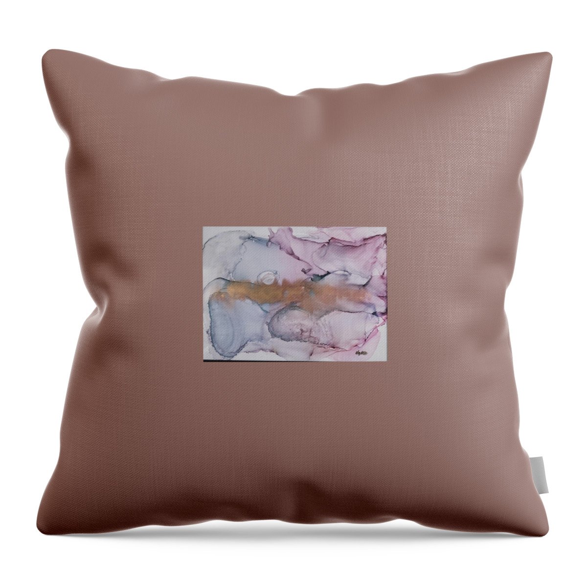Night Throw Pillow featuring the painting The Foggy Night by Katy Bishop