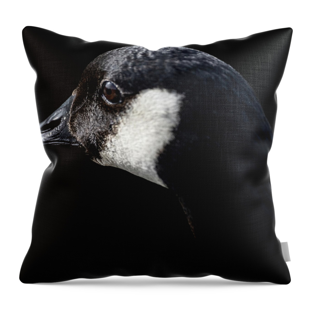 Goose Throw Pillow featuring the photograph The Goose by Jerry Cahill