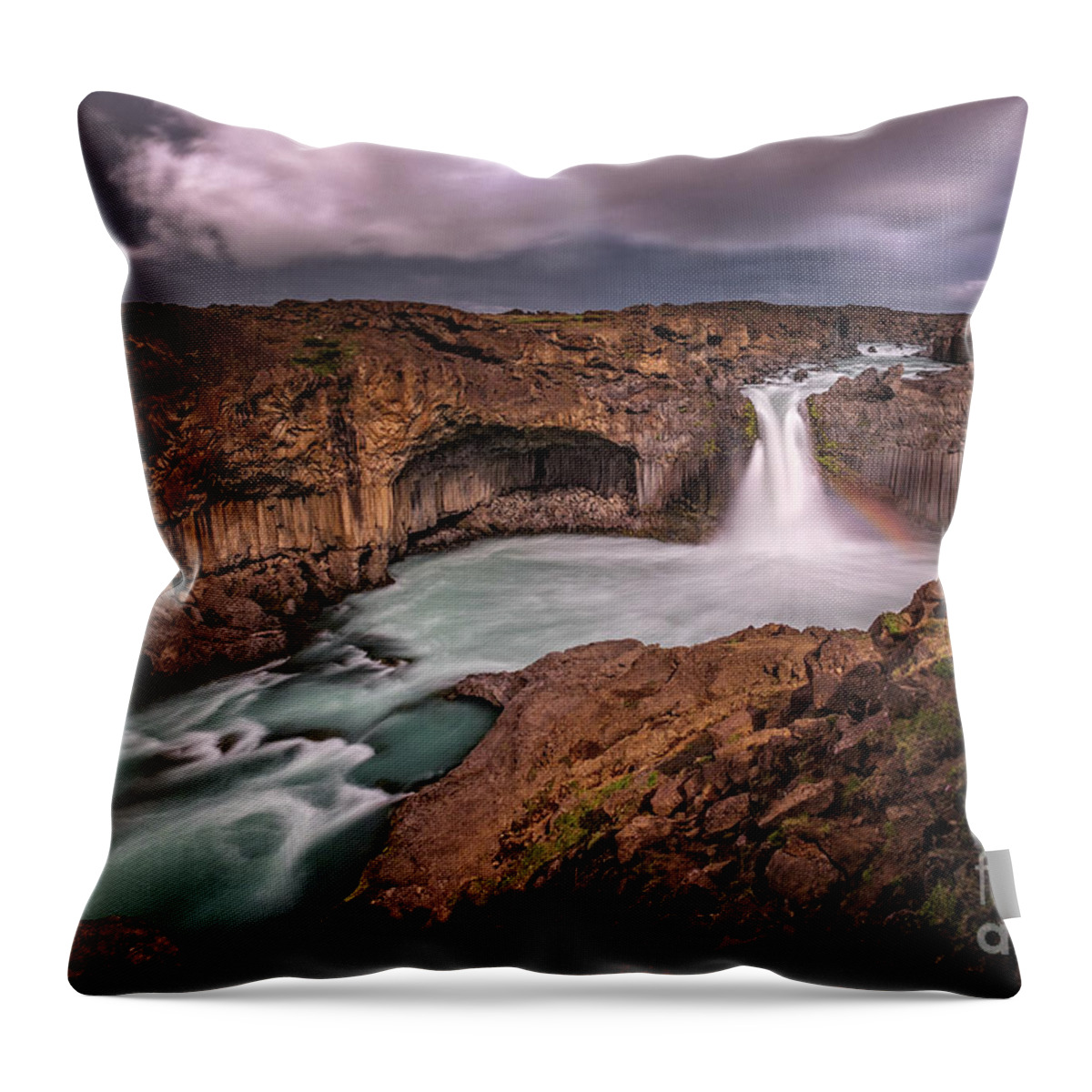 Waterfalls Throw Pillow featuring the photograph The Land that Time Forgot by Neil Shapiro
