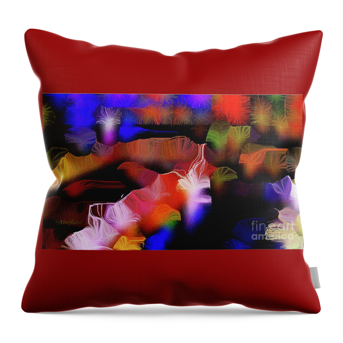 Covid-19 Throw Pillow featuring the mixed media The Long Journey from Social Distance to Private Joy by Aberjhani