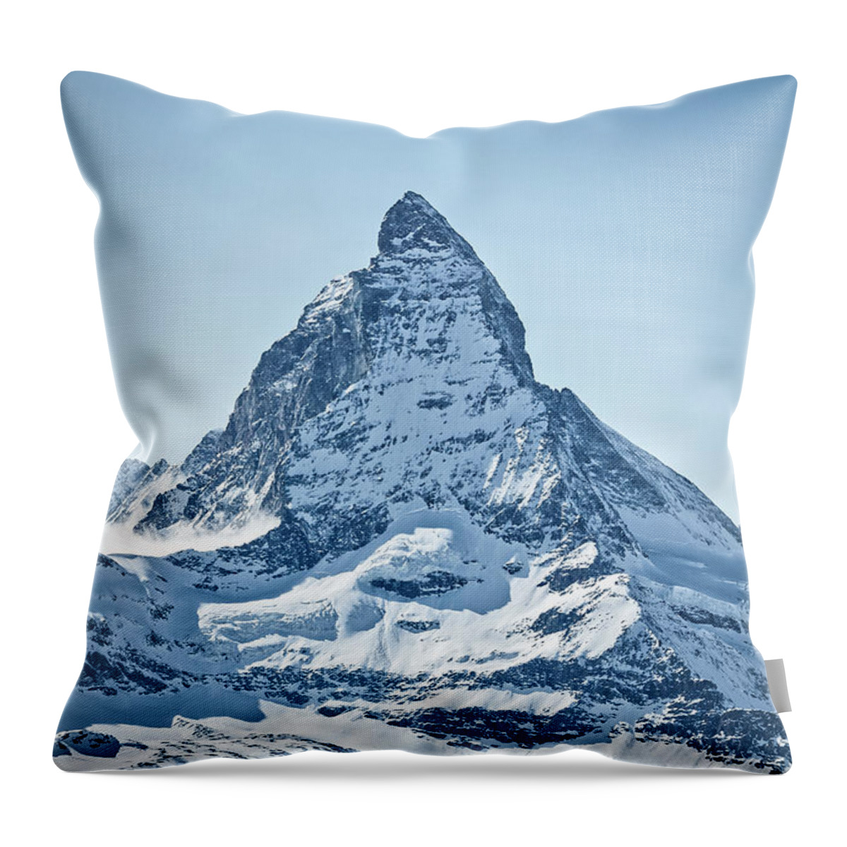 Alpine Throw Pillow featuring the photograph The Matterhorn by Rick Deacon