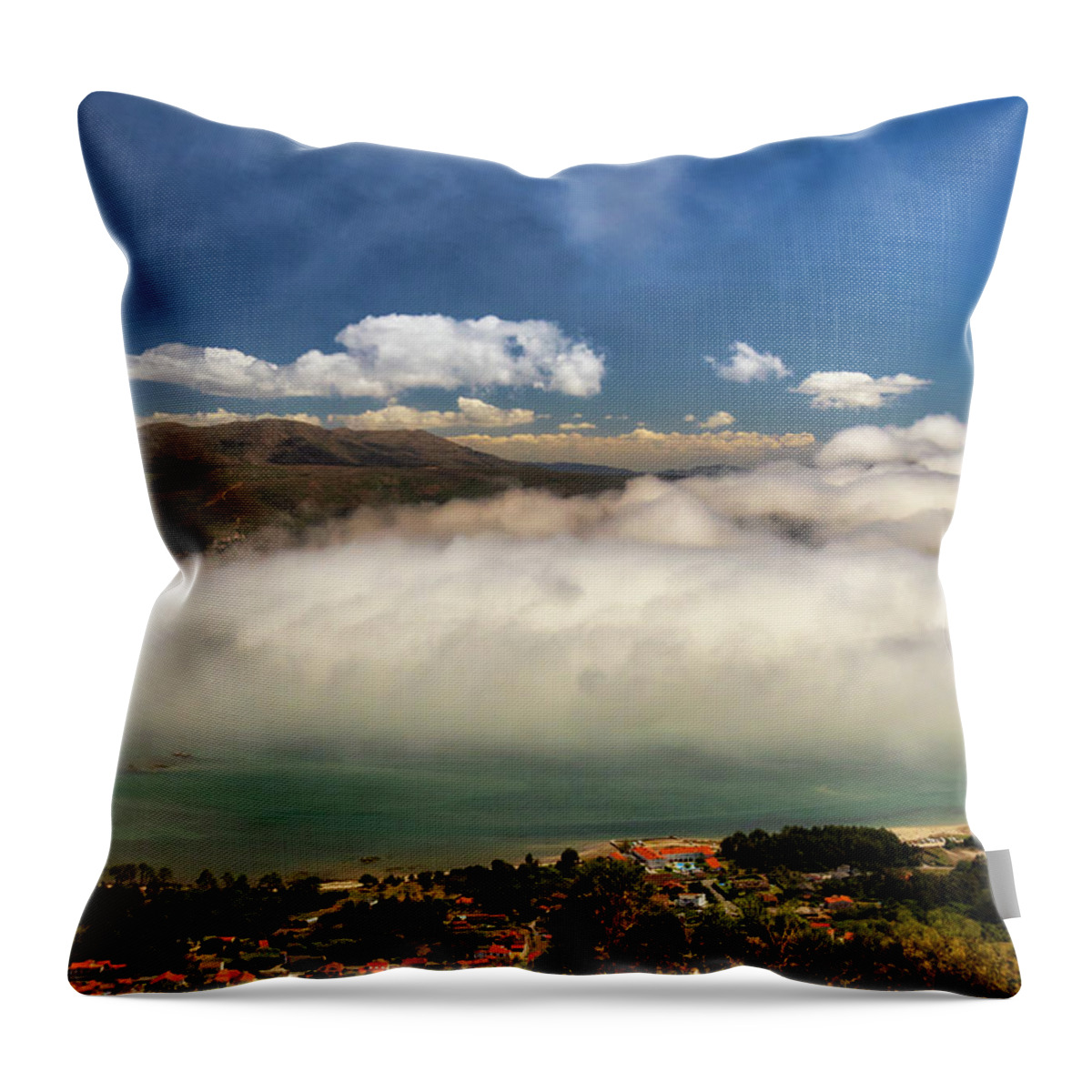Spain Throw Pillow featuring the photograph The Minho mouth by Micah Offman