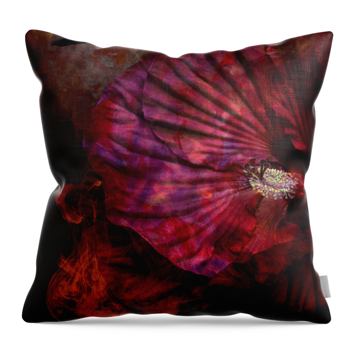 Hibiscus Throw Pillow featuring the photograph The Only Show In Town by Cynthia Dickinson