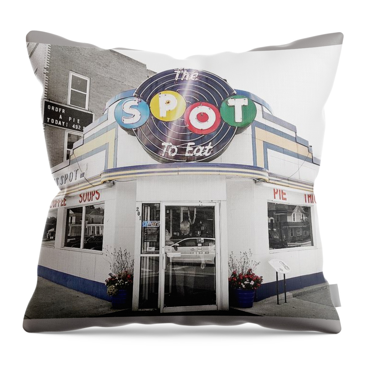The Spot Throw Pillow featuring the photograph The Spot by Natasha Marco