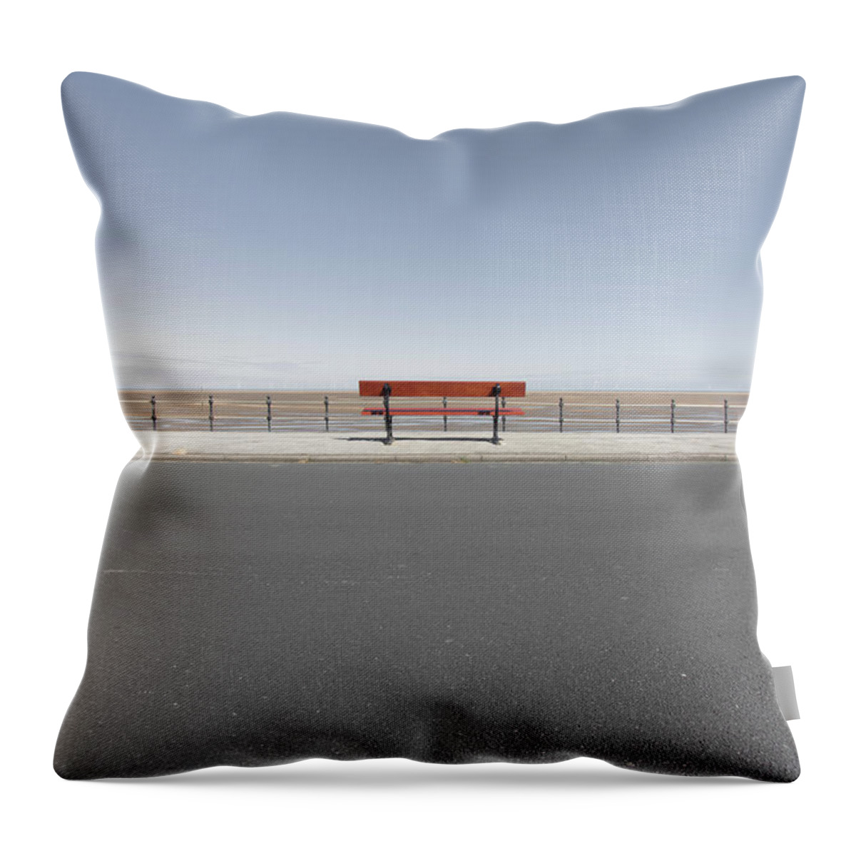 Minimalism Throw Pillow featuring the photograph The Wirral Peninsula 10 by Stuart Allen