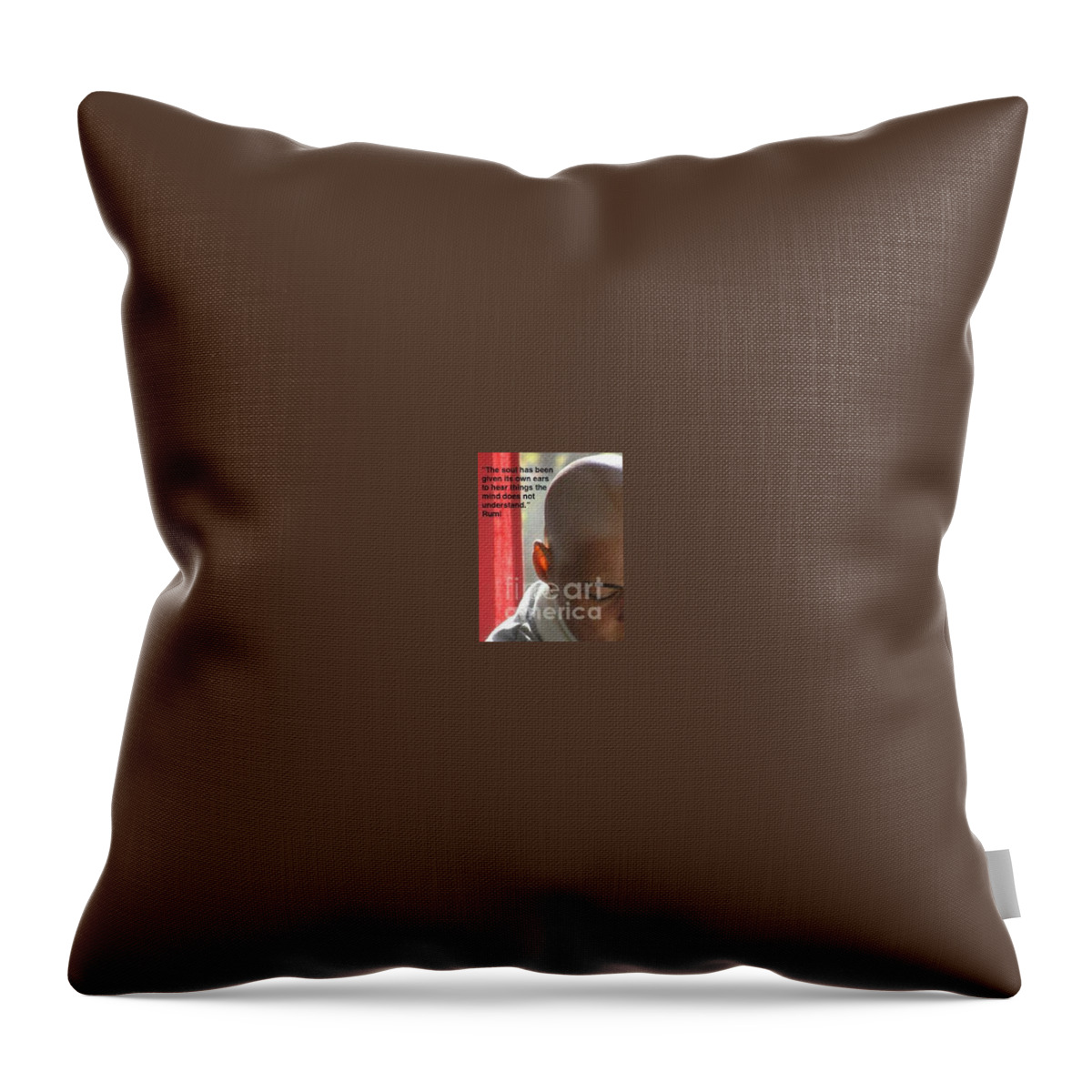 Rumi Quotes Throw Pillow featuring the photograph TheLightWithin by Mary Kobet