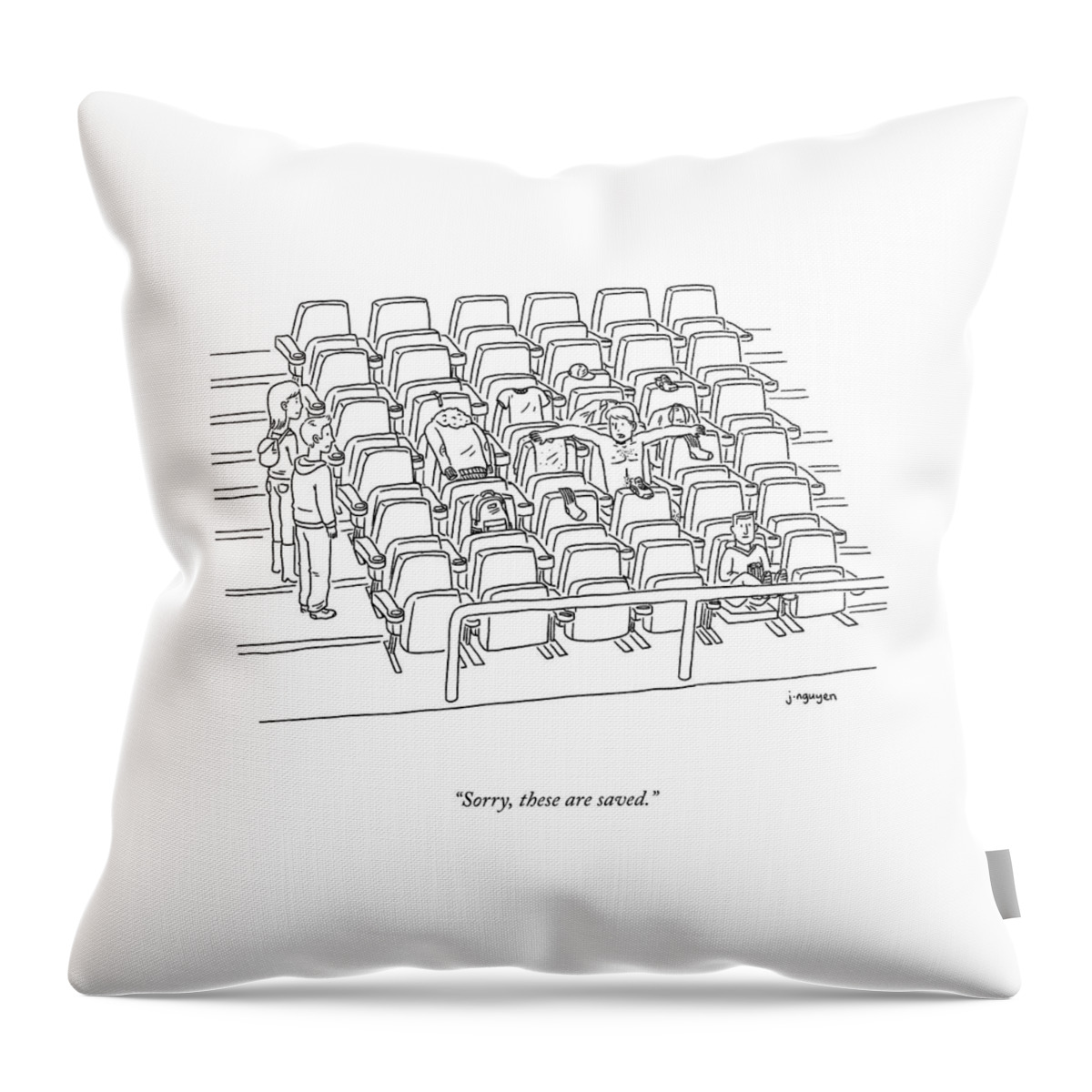 These Are Saved Throw Pillow