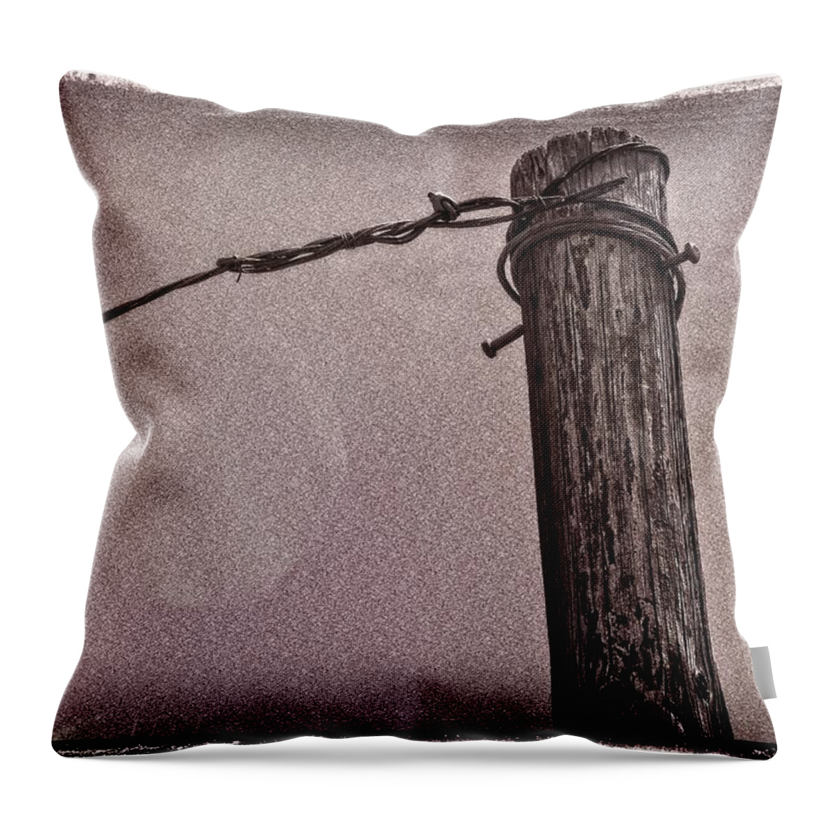 Abandoned Throw Pillow featuring the digital art They Went That Way by David Desautel