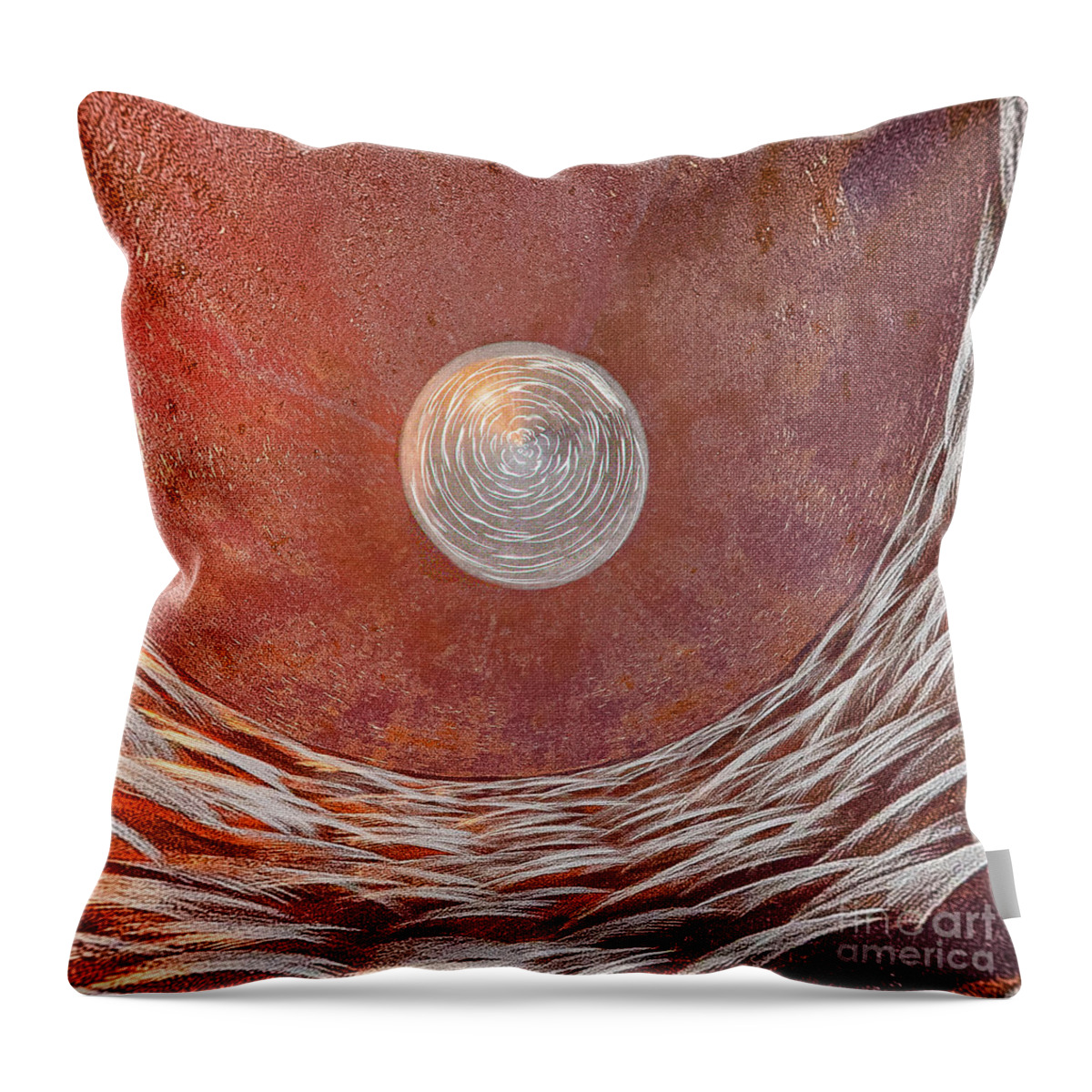 Abstract Throw Pillow featuring the photograph Tidal Surge by Marilyn Cornwell