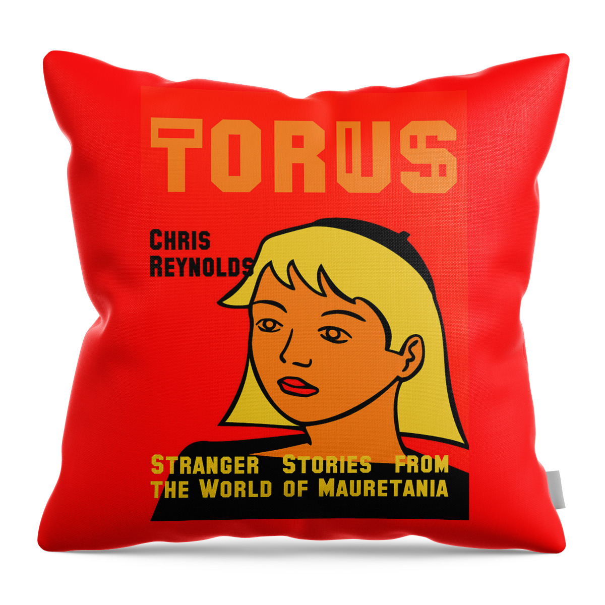 Mauretania Comics Throw Pillow featuring the digital art Torus by Chris Reynolds