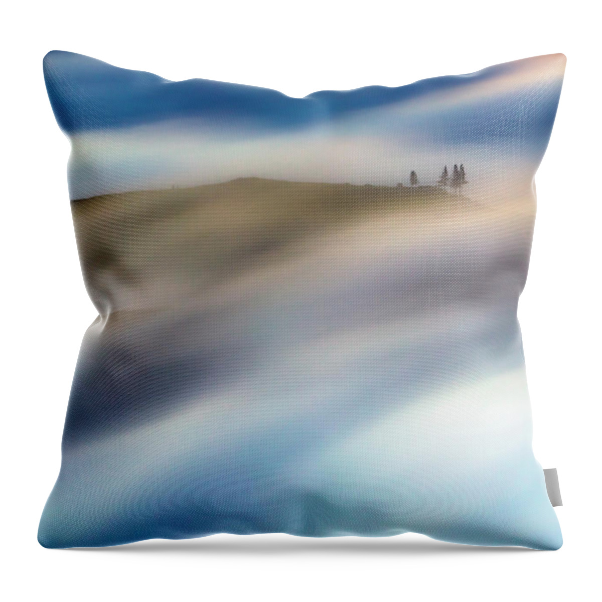 Atlantic Ocean Throw Pillow featuring the photograph Touch Of Wind by Evgeni Dinev