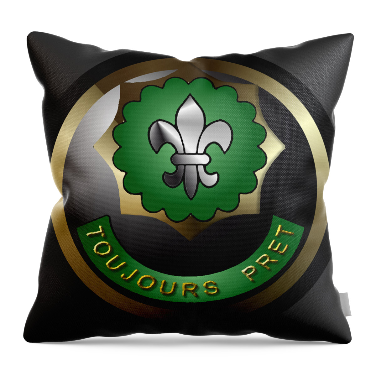 Toujours Throw Pillow featuring the digital art TouJours Pret by Bill Richards