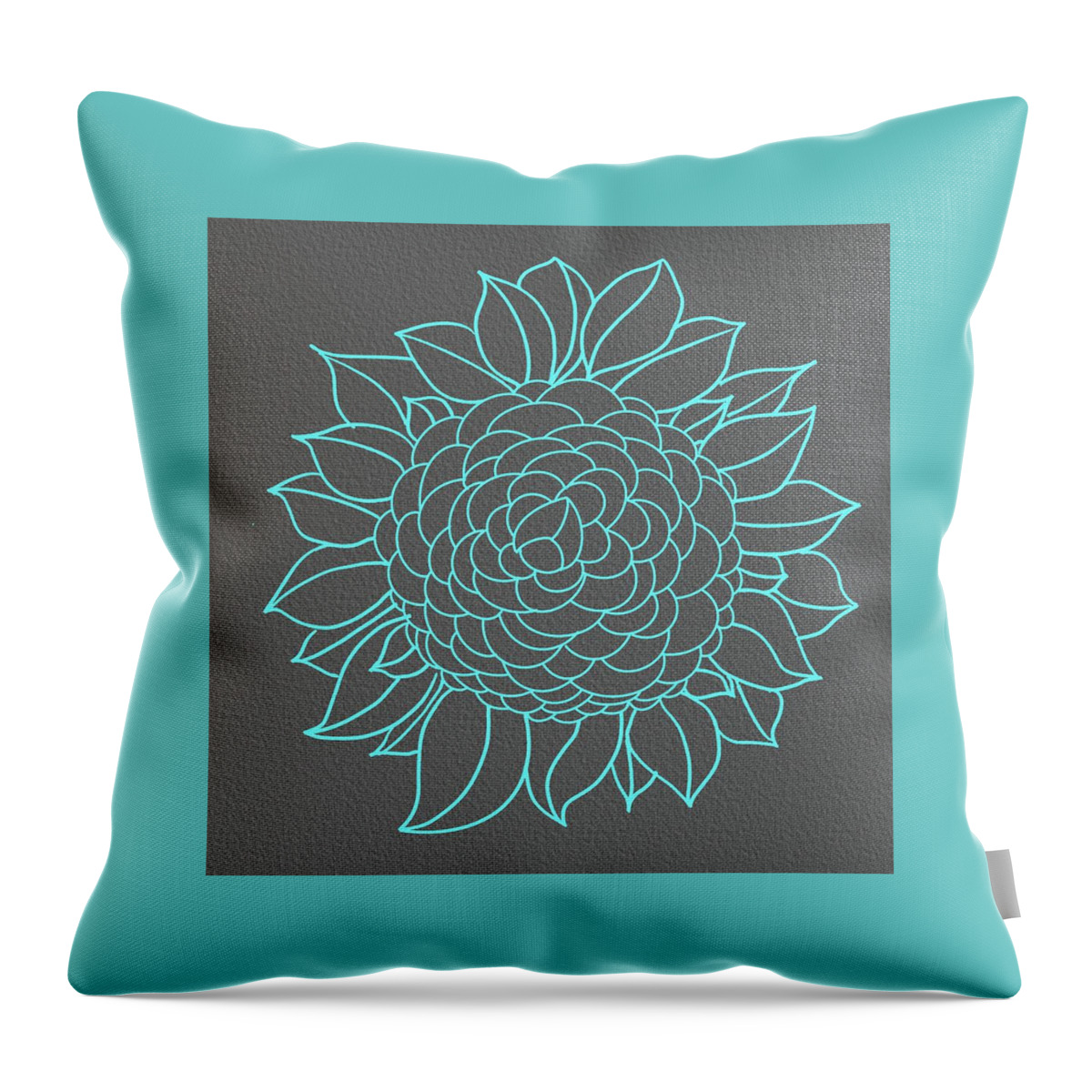 Camellia Throw Pillow featuring the digital art Tower Camellia by Steve Hayhurst