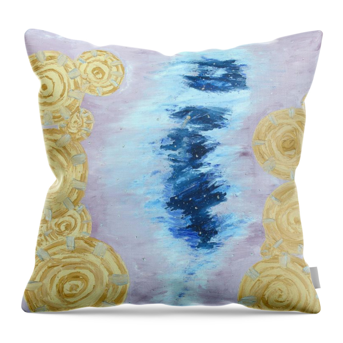 Inspired Works Of Art Throw Pillow featuring the painting Travelling by Christina Knight