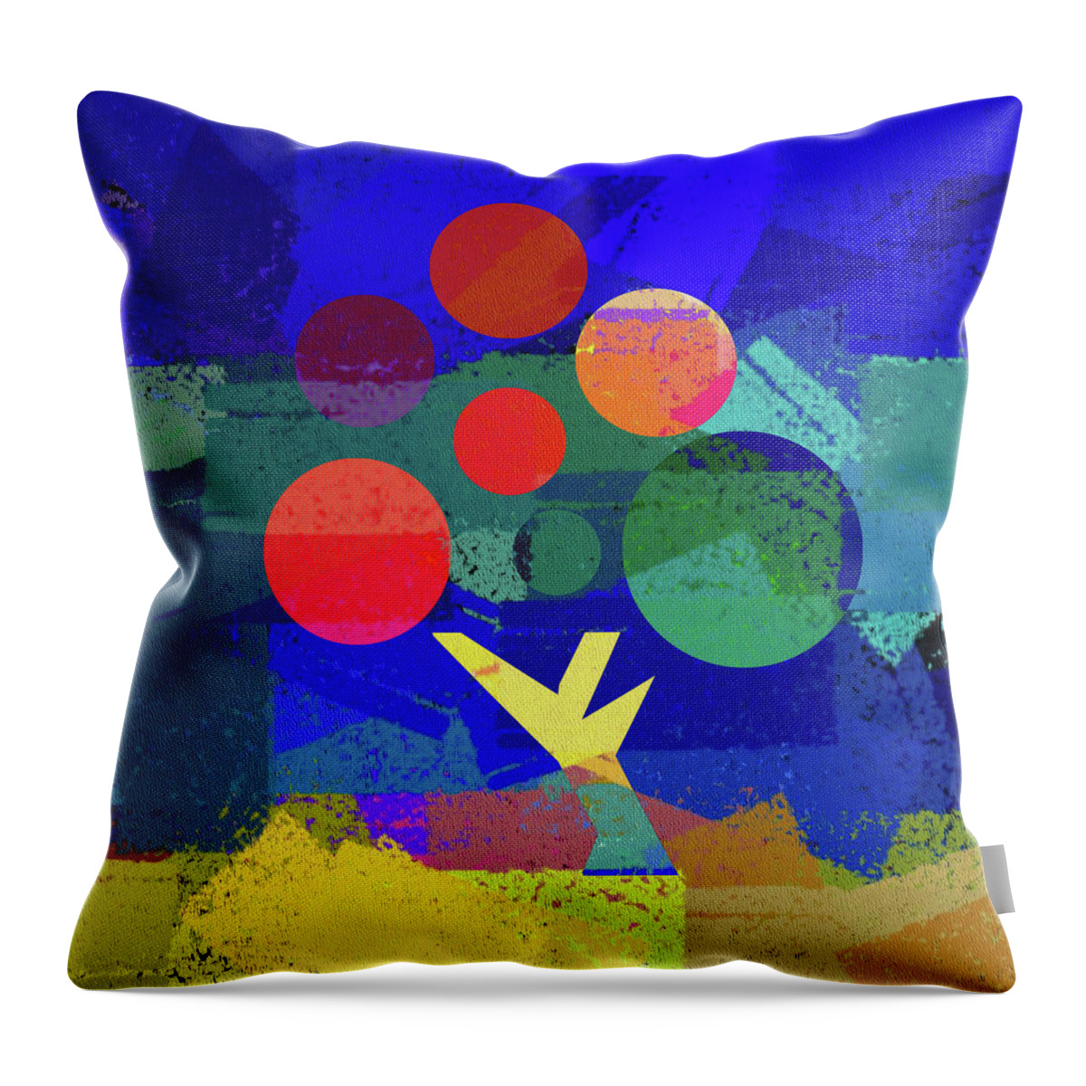 Sacred Geometry Throw Pillow featuring the digital art Jubilant by Az Jackson