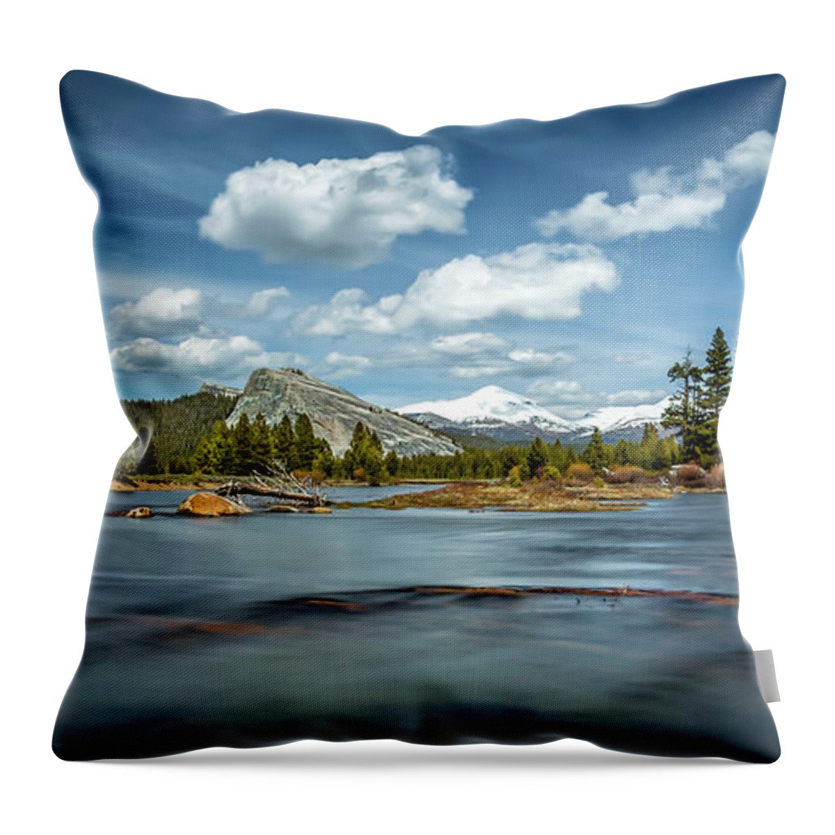 Gary Johnson Throw Pillow featuring the photograph Tuolumne River In Yosemite by Gary Johnson