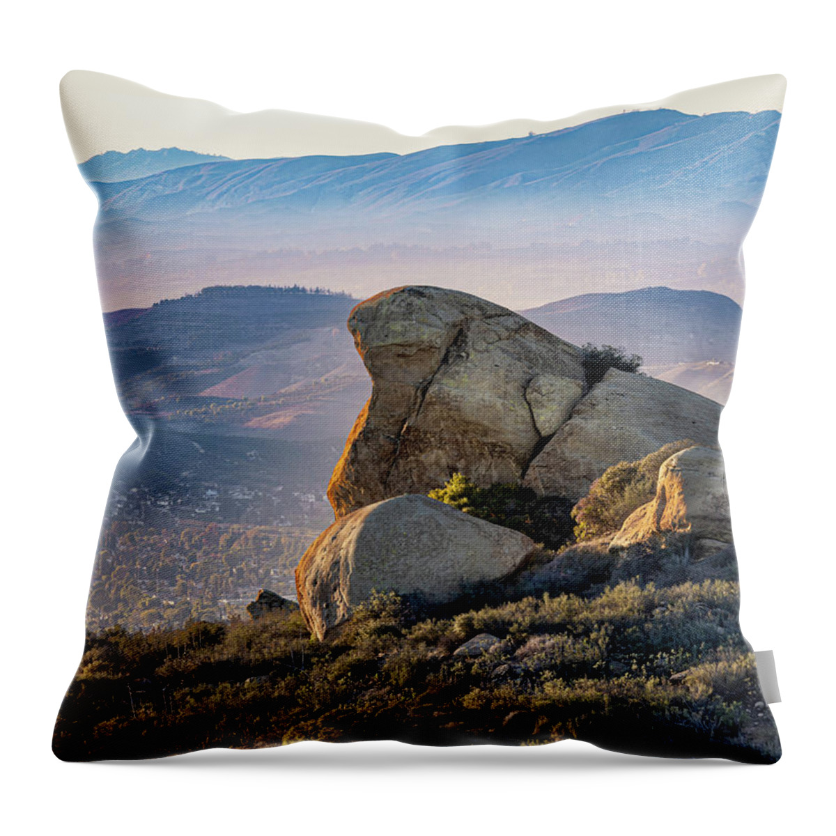 Turtle Rock Afternoon Throw Pillow featuring the photograph Turtle Rock Afternoon by Endre Balogh