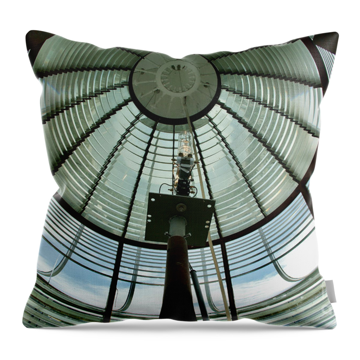  Throw Pillow featuring the photograph Tybee Island Lighthouse by Annamaria Frost