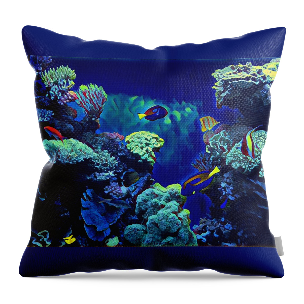 Under The Sea Throw Pillow featuring the photograph Under the Sea by Juliette Becker