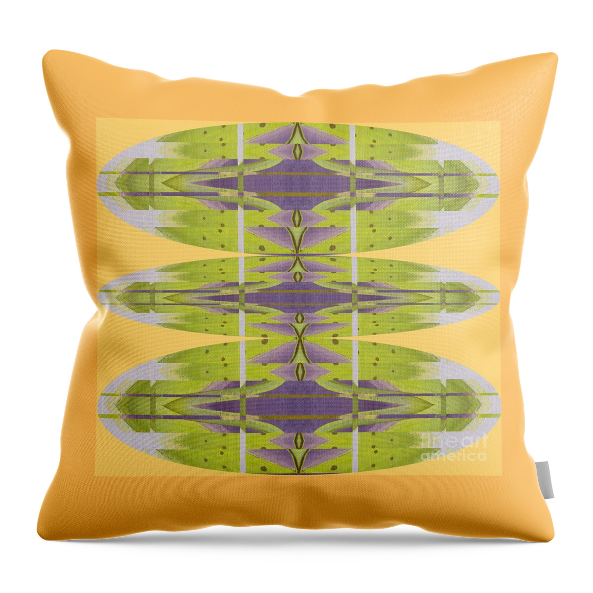 Untitled 10 Inverted Variation By Helena Tiainen Throw Pillow featuring the painting Untitled 10 Inverted Variation by Helena Tiainen