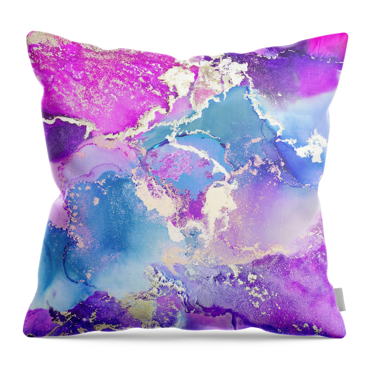 Magenta Throw Pillow featuring the digital art Uplifting by Linda Bailey