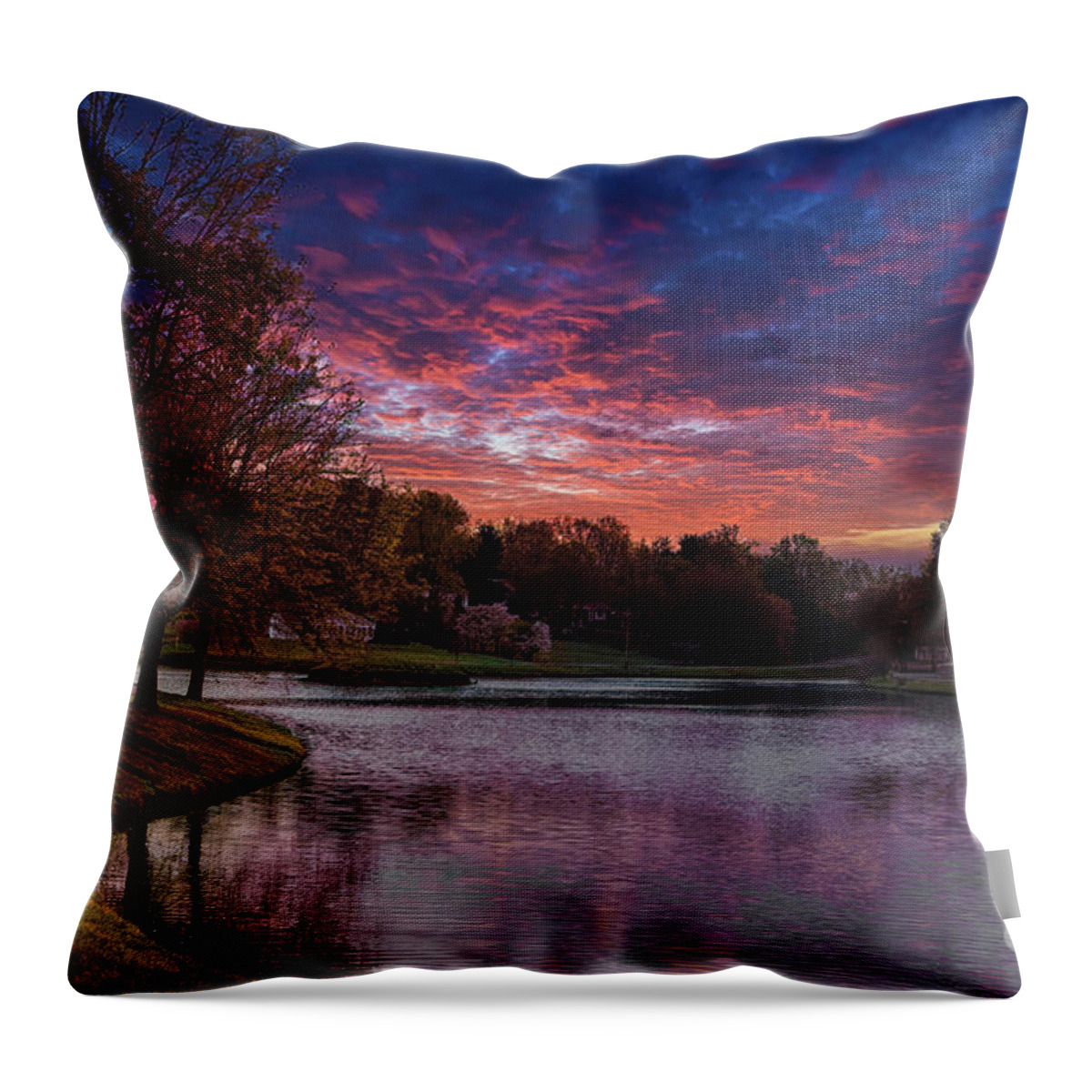 Landscape Throw Pillow featuring the photograph USA Landscape Beautiful by Chuck Kuhn
