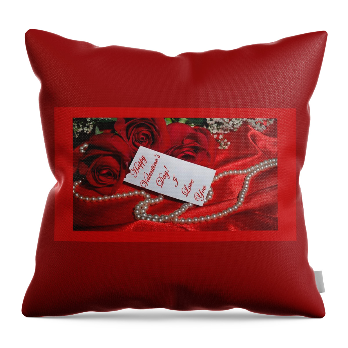 Valentine Throw Pillow featuring the photograph Valentine's Day Love by Nancy Ayanna Wyatt