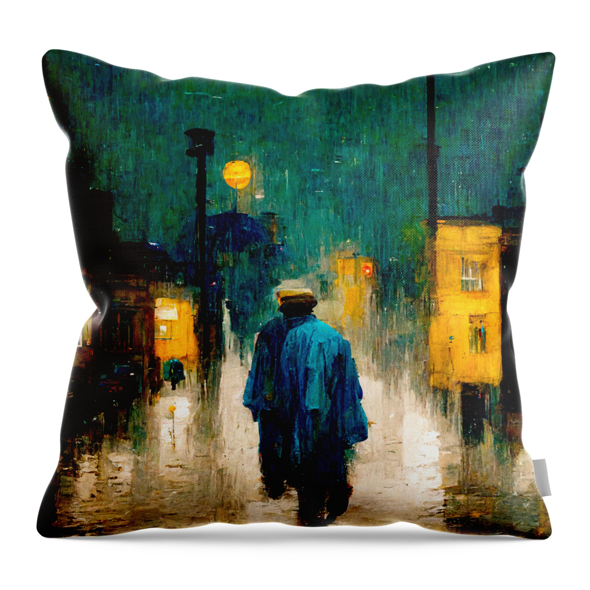 Vincent Van Gogh Throw Pillow featuring the digital art Van Gogh #1 by Craig Boehman