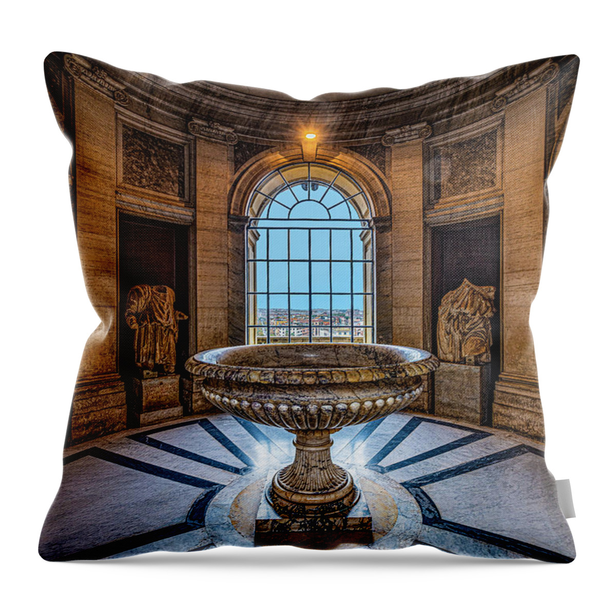Vatican Throw Pillow featuring the photograph Vatican Beauty by David Downs