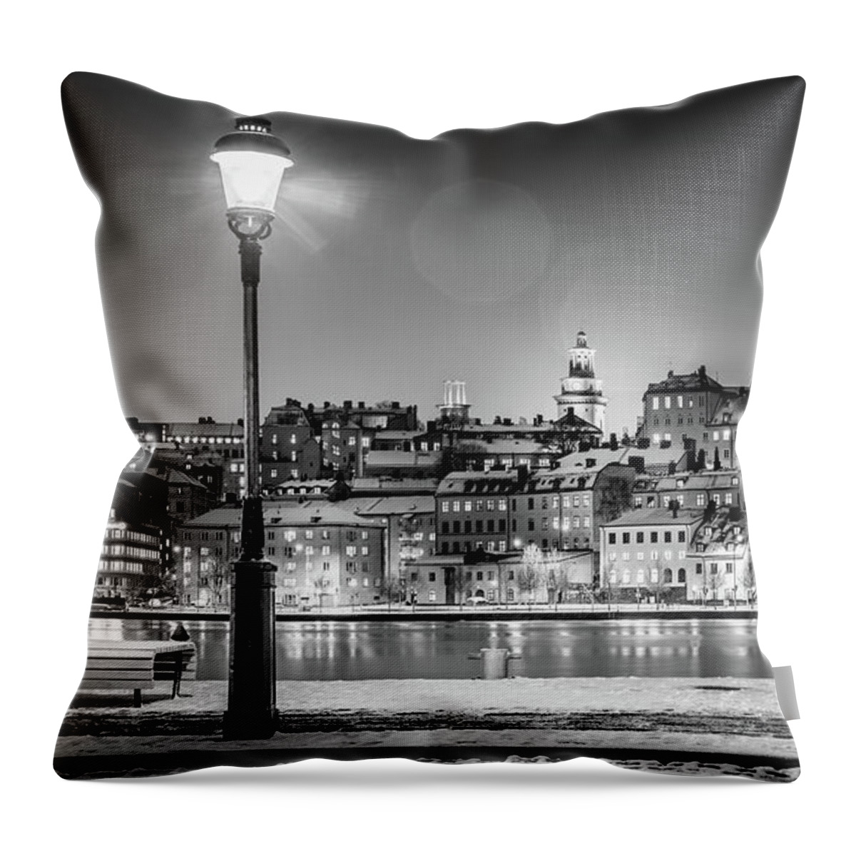 Stockholm Throw Pillow featuring the photograph View of Stockholm by Nicklas Gustafsson