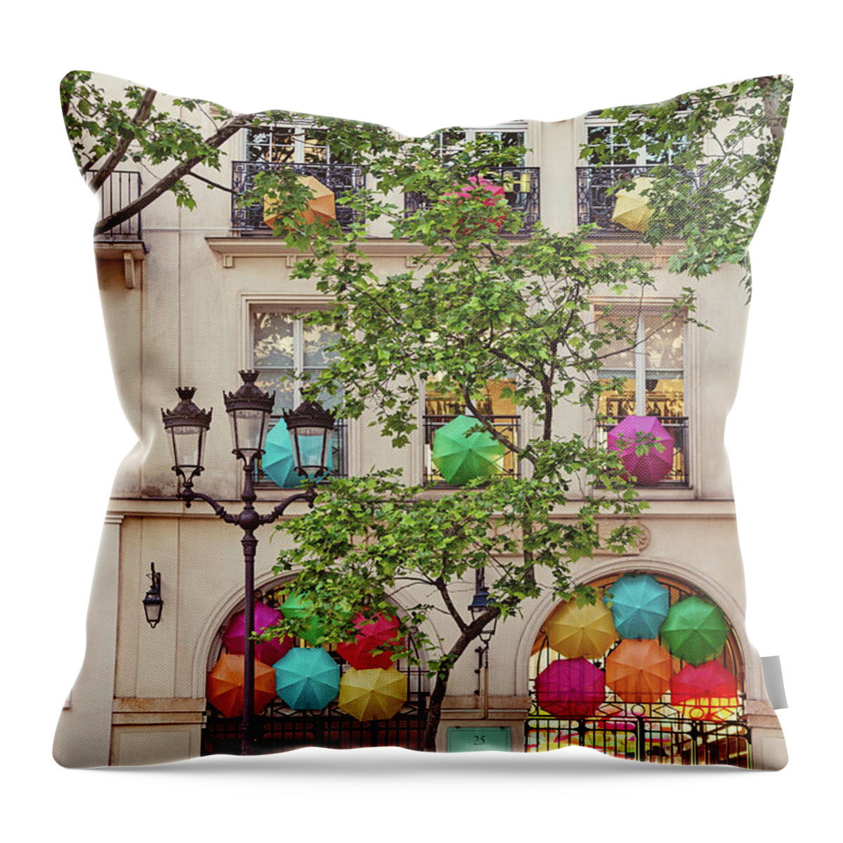 Le Village Royal Throw Pillow featuring the photograph Village Royal by Melanie Alexandra Price
