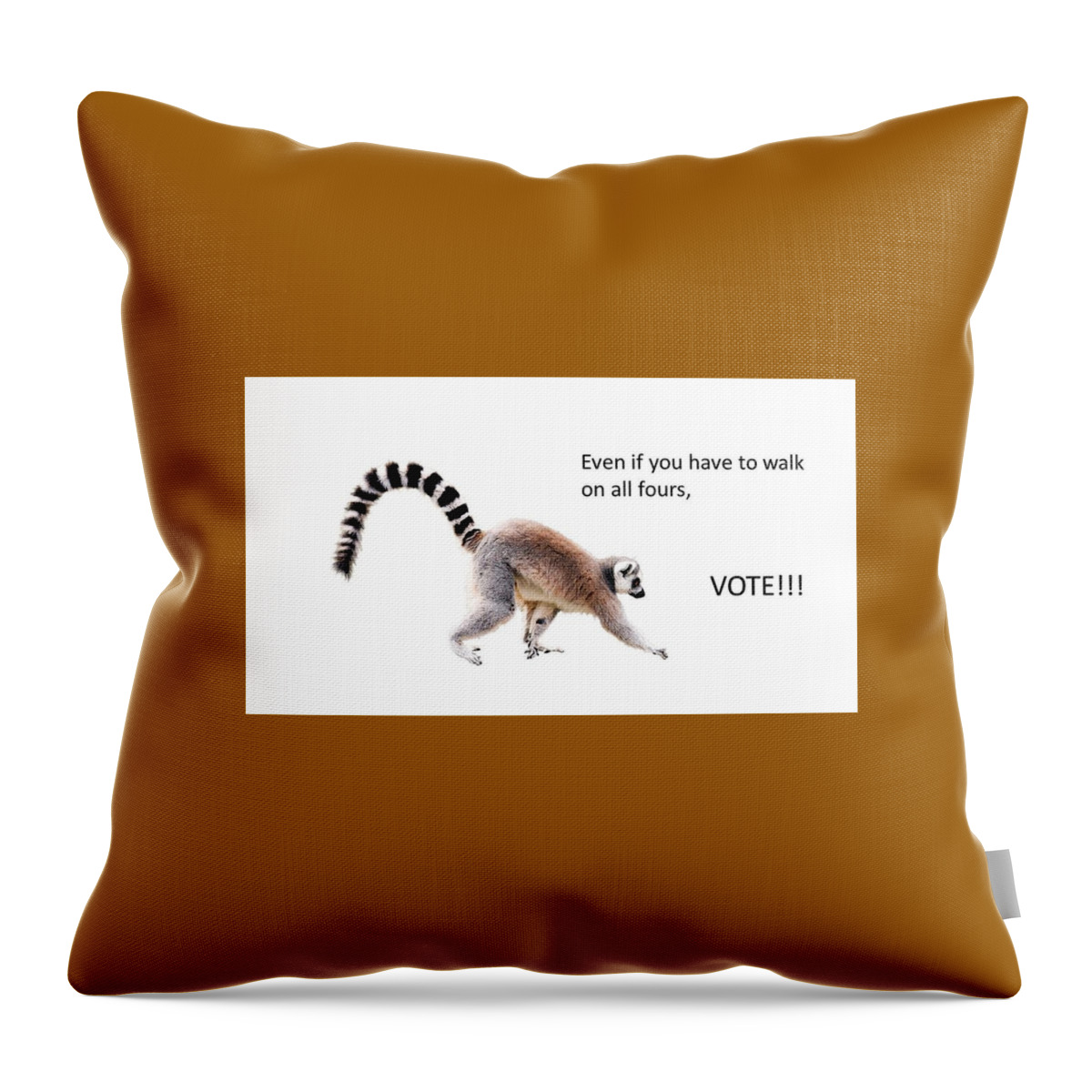 Vote Throw Pillow featuring the mixed media Vote No Matter What by Nancy Ayanna Wyatt