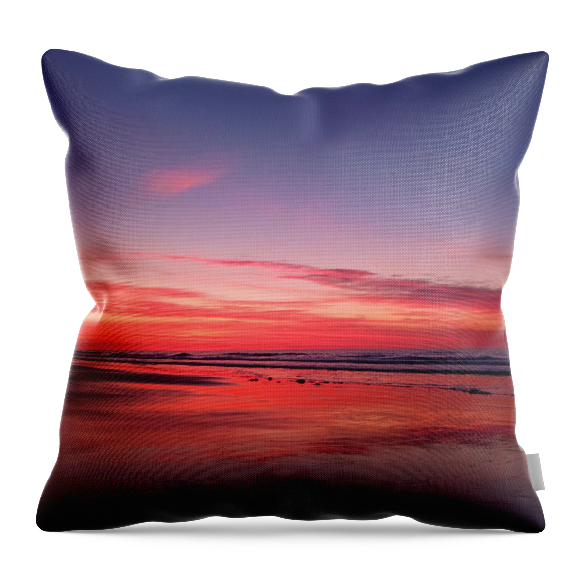 Sunrise Throw Pillow featuring the photograph Waiting For Sunrise by Dani McEvoy