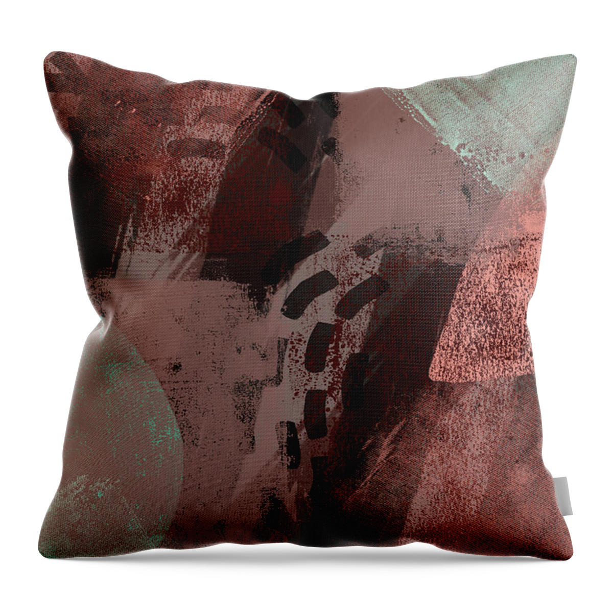  Throw Pillow featuring the digital art Walking the Path by Michelle Hoffmann