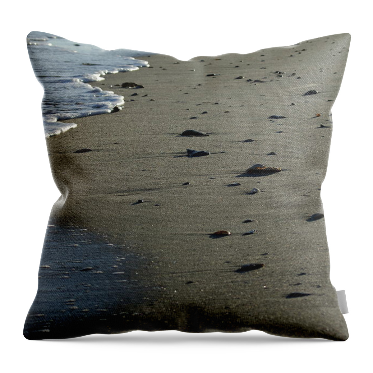  Throw Pillow featuring the photograph Washed Ashore by Heather E Harman