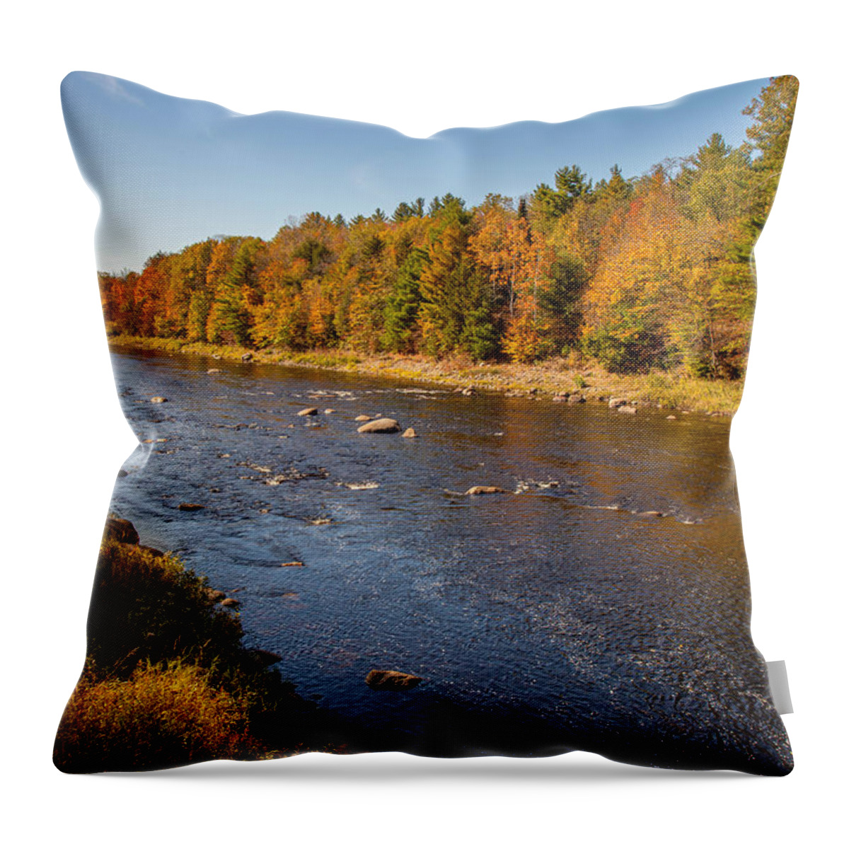 Creek Throw Pillow featuring the photograph West Canada Creek by Rod Best