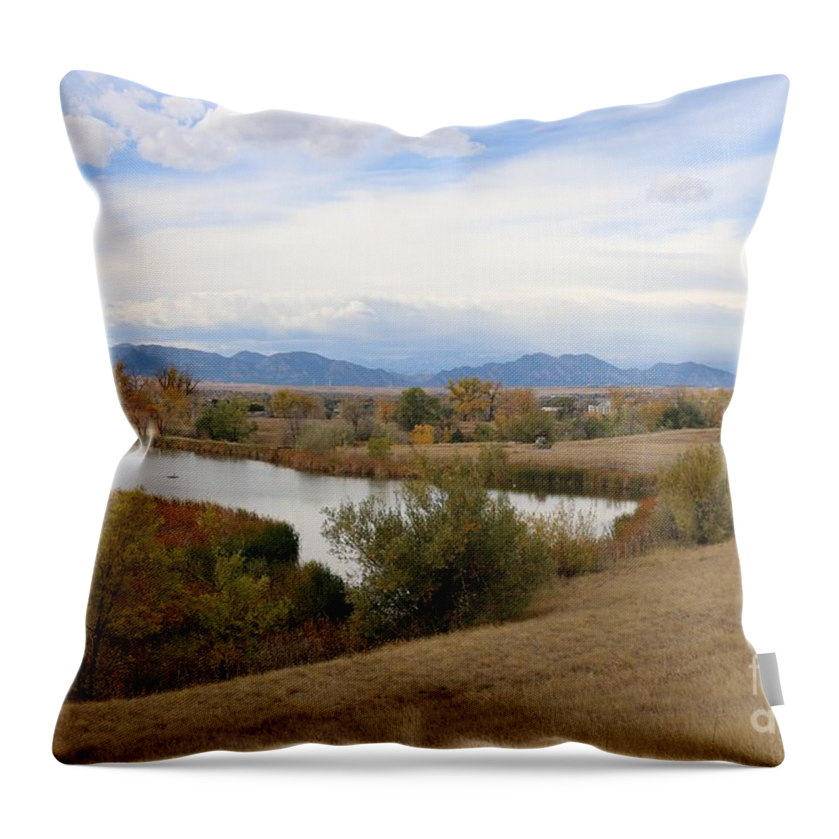 Westminster Throw Pillow featuring the photograph Westminster Colorado by Veronica Batterson
