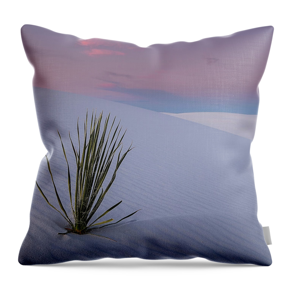 White Throw Pillow featuring the photograph White Dunes by Edgars Erglis