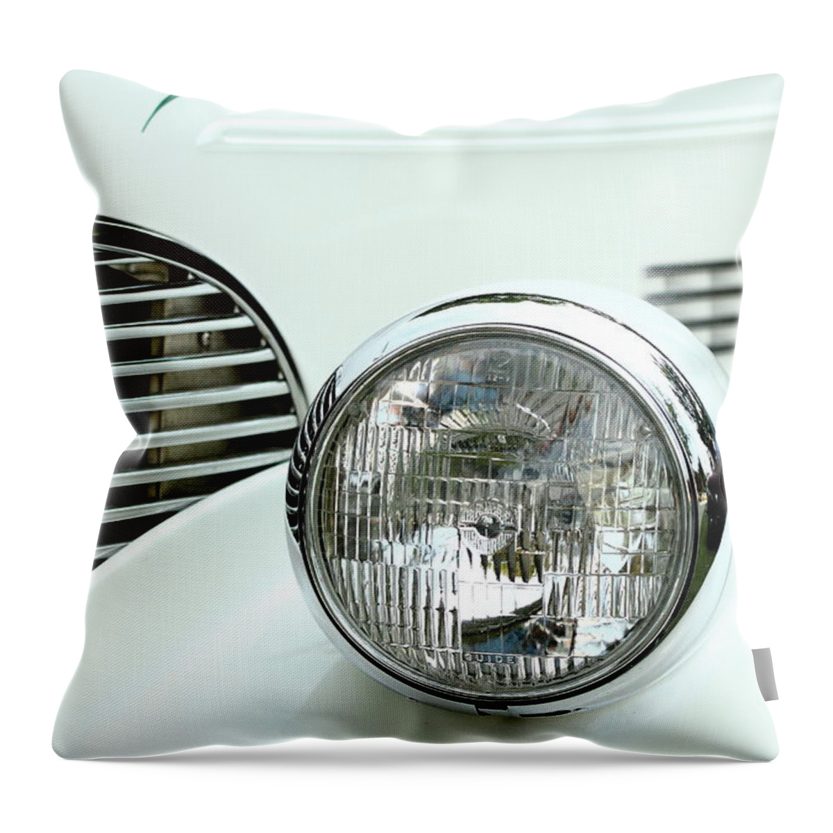 Chevy Throw Pillow featuring the photograph White by Lens Art Photography By Larry Trager