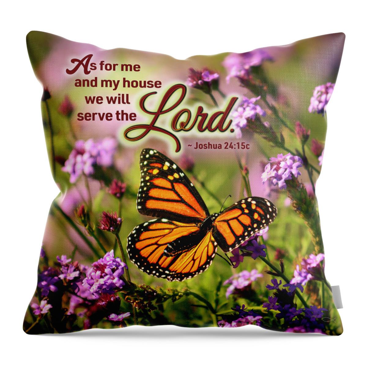 Inspirational Throw Pillow featuring the photograph Who Will You Serve by Brian Tada
