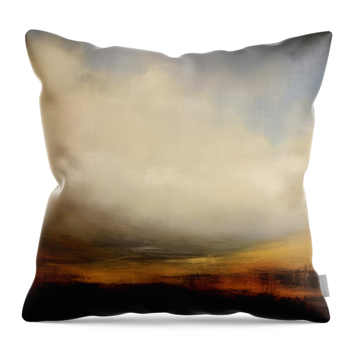 Wide Open Spaces Throw Pillow featuring the painting Wide Open Spaces Desert Dreams 9 by Jai Johnson