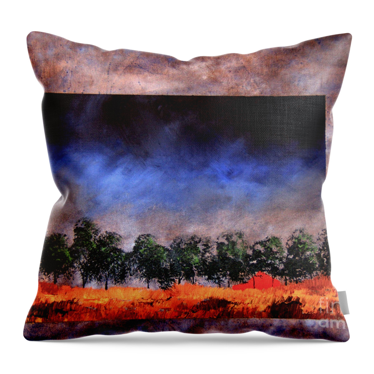 Acrylic Throw Pillow featuring the painting Windows #20 by William Renzulli