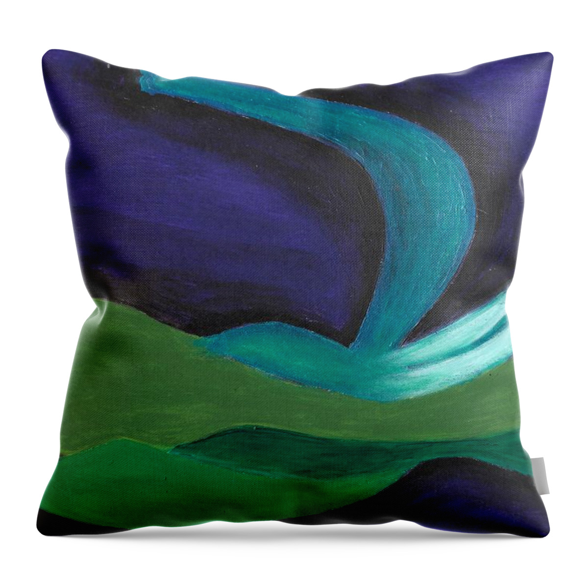 Awakening Throw Pillow featuring the painting Wisdom by Esoteric Gardens KN